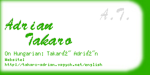 adrian takaro business card